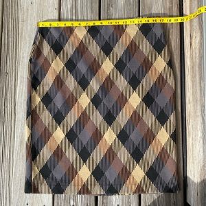 Plaid Pencil Skirt - sz 14